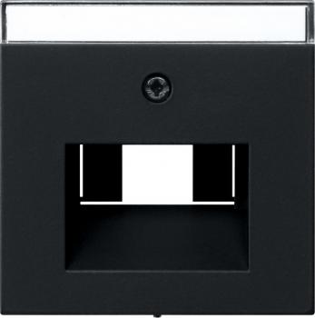 Gira Abd. BSF UAE/IAE + Netzwerk System 55 Schwarz m 0284005