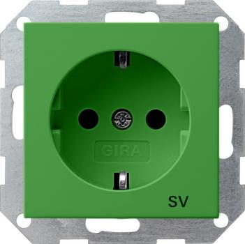 Gira SCHUKO SV System 55 Grün 045502