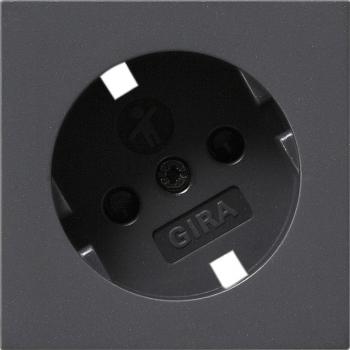 Gira Abd. SCHUKO 30° + SH System 55 Anthrazit 092628