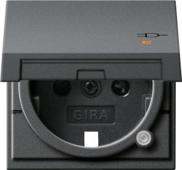 Gira Abd. SCHUKO KD Kontroll + SH System 55 Anthrazit 094228
