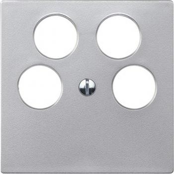 Merten System M Sat-Abdeckung 4loch f. Ankaro aluminium 295360