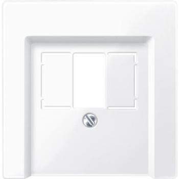 Merten System M Abdeckung TAE/Audio/USB aktivwei§ gl_nzend 296025