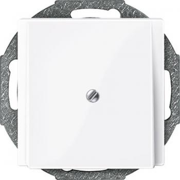 Merten System M Abdeckung Leitungsauslass aktivwei§ gl_nzend 296325