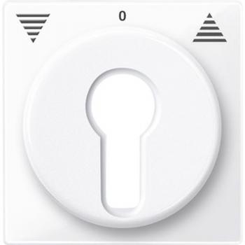 Merten System M Abdeckung SchlŸsselschalter aktivwei§ gl_nzend 319425
