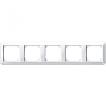 Merten ATELIER-M-Rahmen, 5fach, polarwei§ gl_nzend 388519