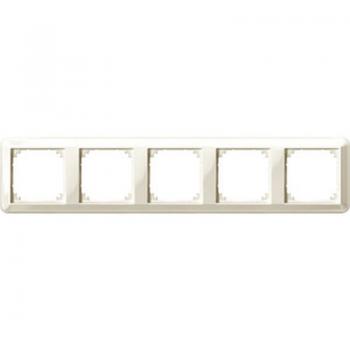 Merten ATELIER-M-Rahmen, 5fach, wei§ gl_nzend 388544