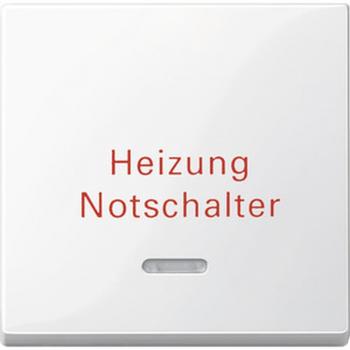 Merten System M Kontroll Wippe Heizungs-Notschalter polarwei§ gl_nzend 435119