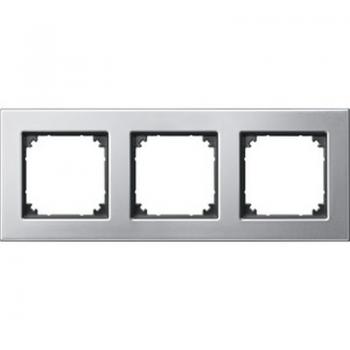 Merten M-PLAN-Metallrahmen, 3fach, Platinsilber 475360