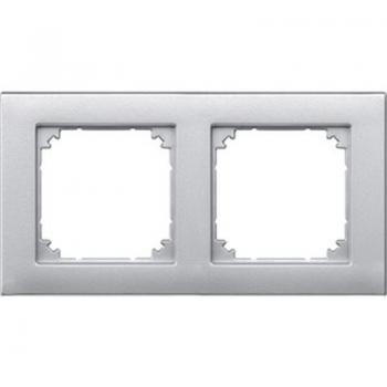 Merten M-PLAN-Rahmen, 2fach, aluminium 486260