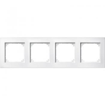 Merten M-PLAN-Rahmen, 4fach, polarweiß matt 486419