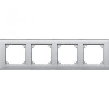 Merten M-PLAN-Rahmen, 4fach, aluminium 486460