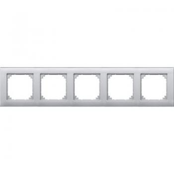 Merten M-PLAN-Rahmen, 5fach, aluminium 486560