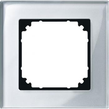 Merten M-PLAN-Echtglasrahmen, 1fach, Diamantsilber 489160