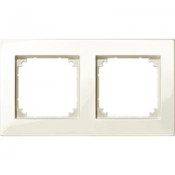 Merten M-PLAN-Rahmen, 2fach, weiß glänzend 515244