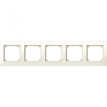 Merten M-PLAN-Rahmen, 5fach, weiß glänzend 515544