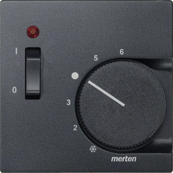 Merten System M Thermostat Abdeckung anthrazit 536114