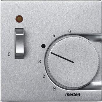 Merten System M Thermostat Abdeckung aluminium 536160