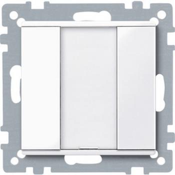 Merten Taster 1fach plus, aktivwei§ gl_nzend, System M 617125