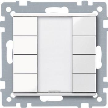 Merten Taster 4fach plus, polarwei§ gl_nzend, System M 617419