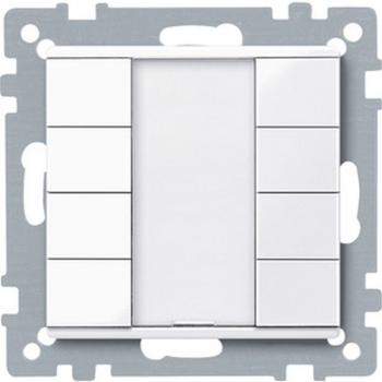 Merten Taster 4fach plus, aktivwei§ gl_nzend, System M 617425