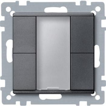 Merten Taster 2fach plus, anthrazit, System M 627614