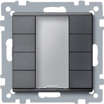 Merten Taster 4fach plus, anthrazit, System M 627814