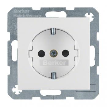 Berker S.1 Steckdose mit Kinderschutz polarwei§, matt 47231909
