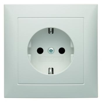 Berker S.1 Steckdose mit Abdeckplatte polarwei§, matt 47429909