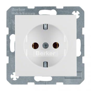 Berker S.1 Steckdose polarwei§, matt 47431909