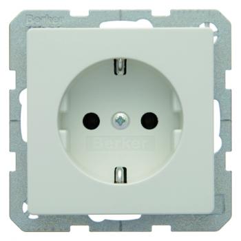 Berker Q.1/Q.3 Steckdose polarweiß, samt 47436089