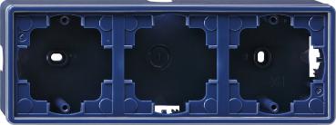 Gira S-Color Aufputz Gehäuse 3fach Blau 006346