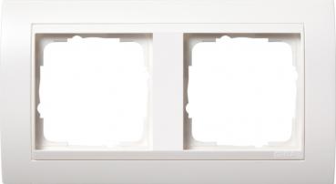 Gira Abdeckrahmen 2fach für reinweiß Gira Event Reinweiß matt 0212327