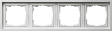 Gira Abdeckrahmen 4fach Fl_chenschalter Reinwei§ 0214112