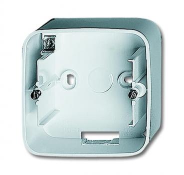 B+J Reflex SI, AP- Aufputz-Geh_use, 1-fach, alpinwei§ 1701-214