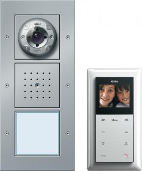 Gira Einfam.haus Paket Video TŸrkommunikation Farbe Alu 049545