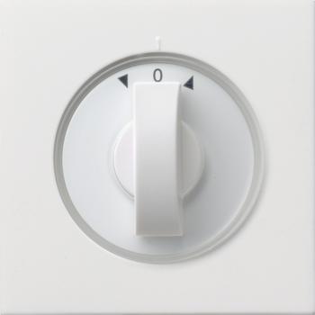 Gira Abdeckung Knebel Zeit und Jalousie Fl_chenschalter Reinwei§ 0666112