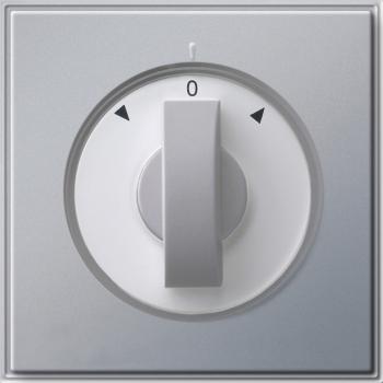 Gira Abdeckung Knebel Jalousieschalter Gira TX_44 (WG UP) Farbe Alu 066665