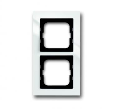 B+J Busch-axcent¨,  Rahmen 2-fach, studiowei§ 1722-284