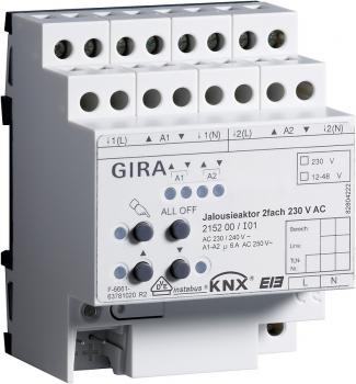 Gira Jalousieaktor 2fach 230V AC KNX EIB REG 215200