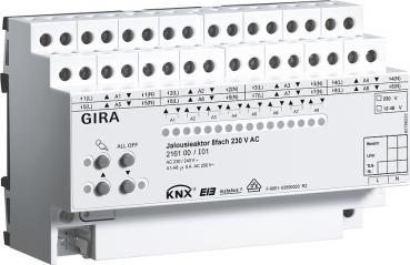 Gira Jalousieaktor 8fach 230V AC KNX EIB REG 216100