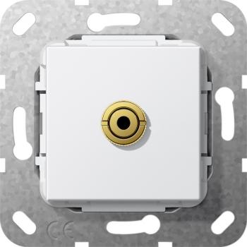 Gira Miniklinke 3,5 mm Kabelpeitsche Einsatz Reinwei§ 564903