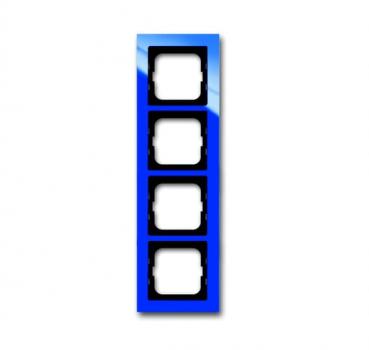 B+J Busch-axcent¨,  Rahmen 4-fach, blau 1724-288