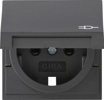 Gira Abd. SCHUKO KD + SH System 55 Anthrazit 494228