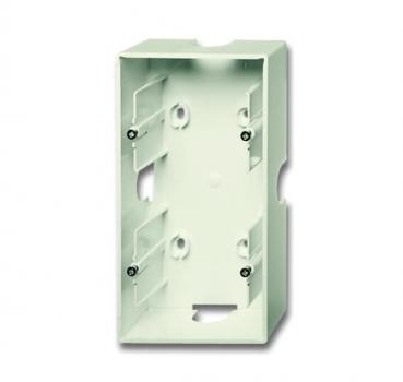 B+J future¨ linear, AP- Aufputz-Geh_use, 2-fach, elfenbeinwei§ 1702-82