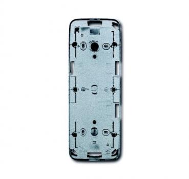 B+J future¨ linear, AP- Aufputz-Geh_use, 2-fach, alusilber 1702-83