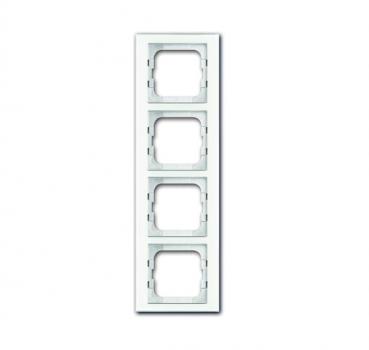 B+J Busch-axcent¨,  Rahmen 4-fach, wei§glas 1724-280