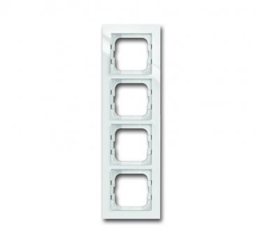 B+J Busch-axcent¨,  Rahmen flat, 4-fach, studiowei§ 1724-284/11