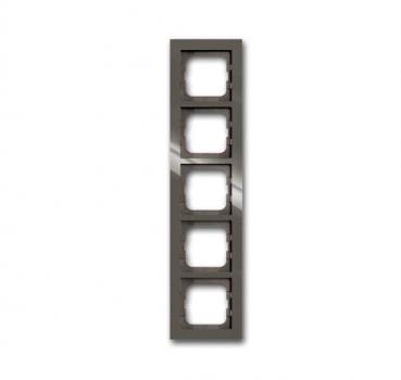 B+J Busch-axcent¨,  Rahmen 5-fach, entr_e-grau 1725-291