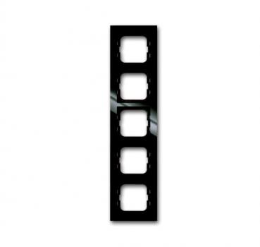 B+J Busch-axcent¨,  Rahmen 5-fach, ch‰teau-schwarz 1725-295