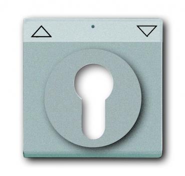 B+J future® linear, Abdeckung für Schlüsselschalter, alusilber 1755 SL/PZ-83-101